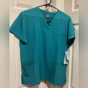 Dagacci 2 Pocket V-Neck Scrub Top Size Sm